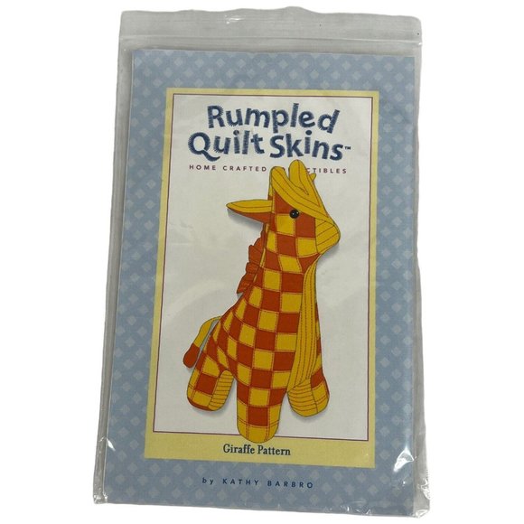 Rumples Quilt Skins Giraffe Sewing Pattern 2005 Stuffed Animal 14 IN Toy Stuffie - Picture 2 of 4